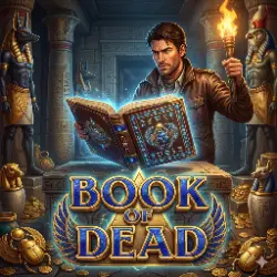 Book of Dead slot game at Casino Lab online casino for United Kingdom players